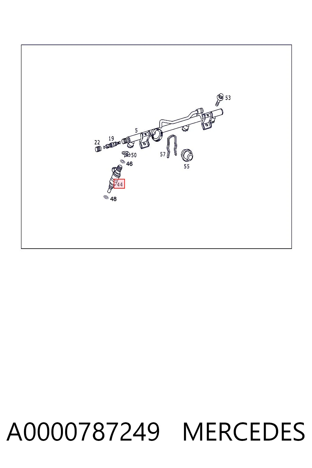 A0000787249 Mercedes Топливные форсунки