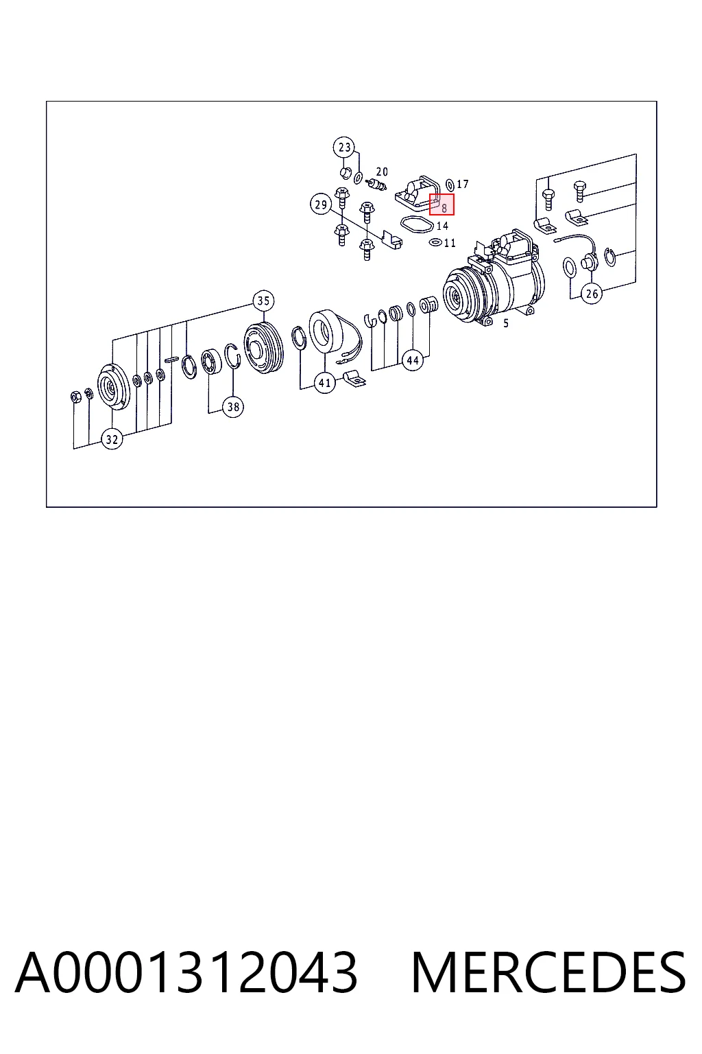 A0001312043 Mercedes