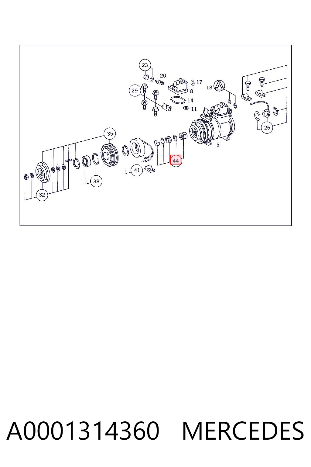 A0001314360 Mercedes