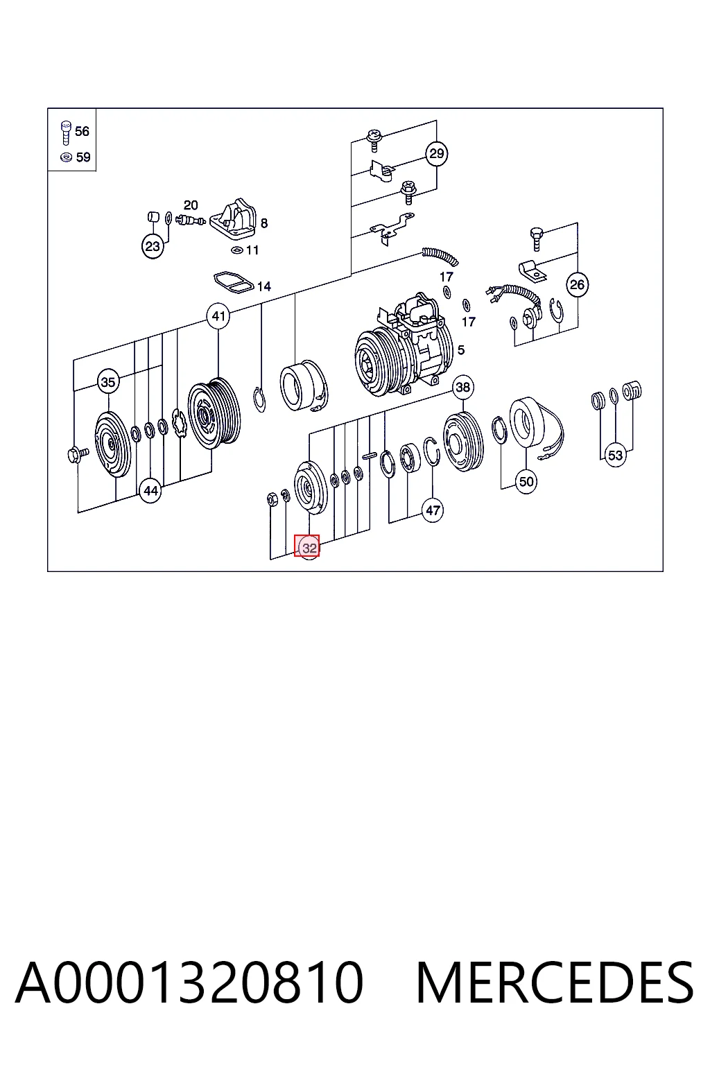 A0001320810 Mercedes
