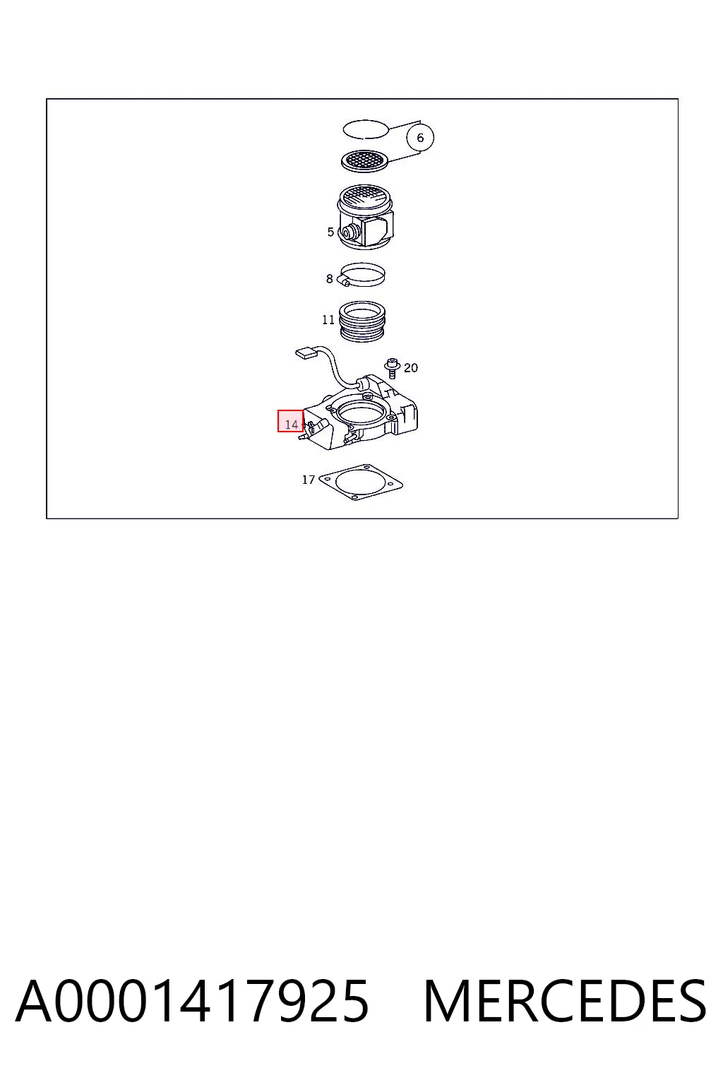 A0001417925 Mercedes