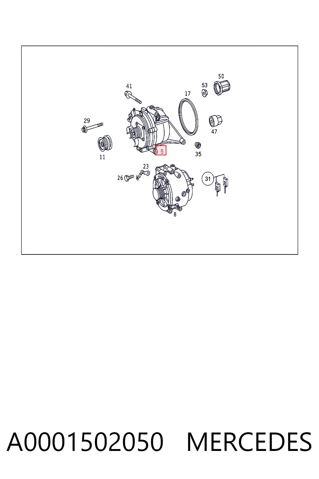 A0001502050 Mercedes Генератор автомобильный