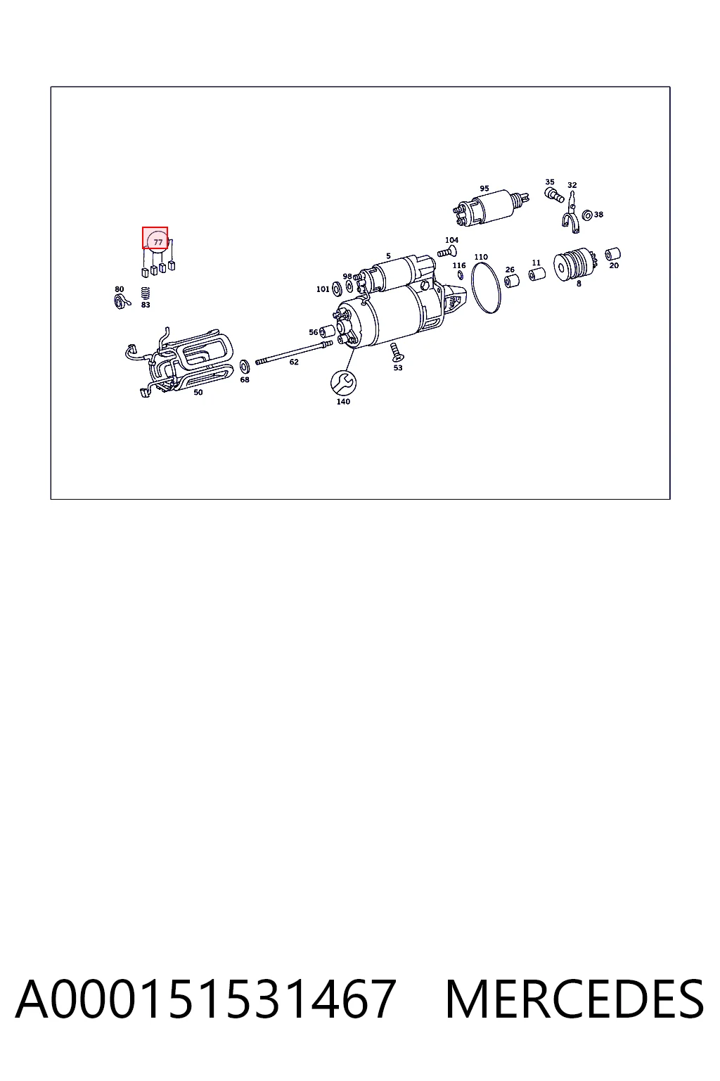 Купить BSX1024 ASR Щетки стартера