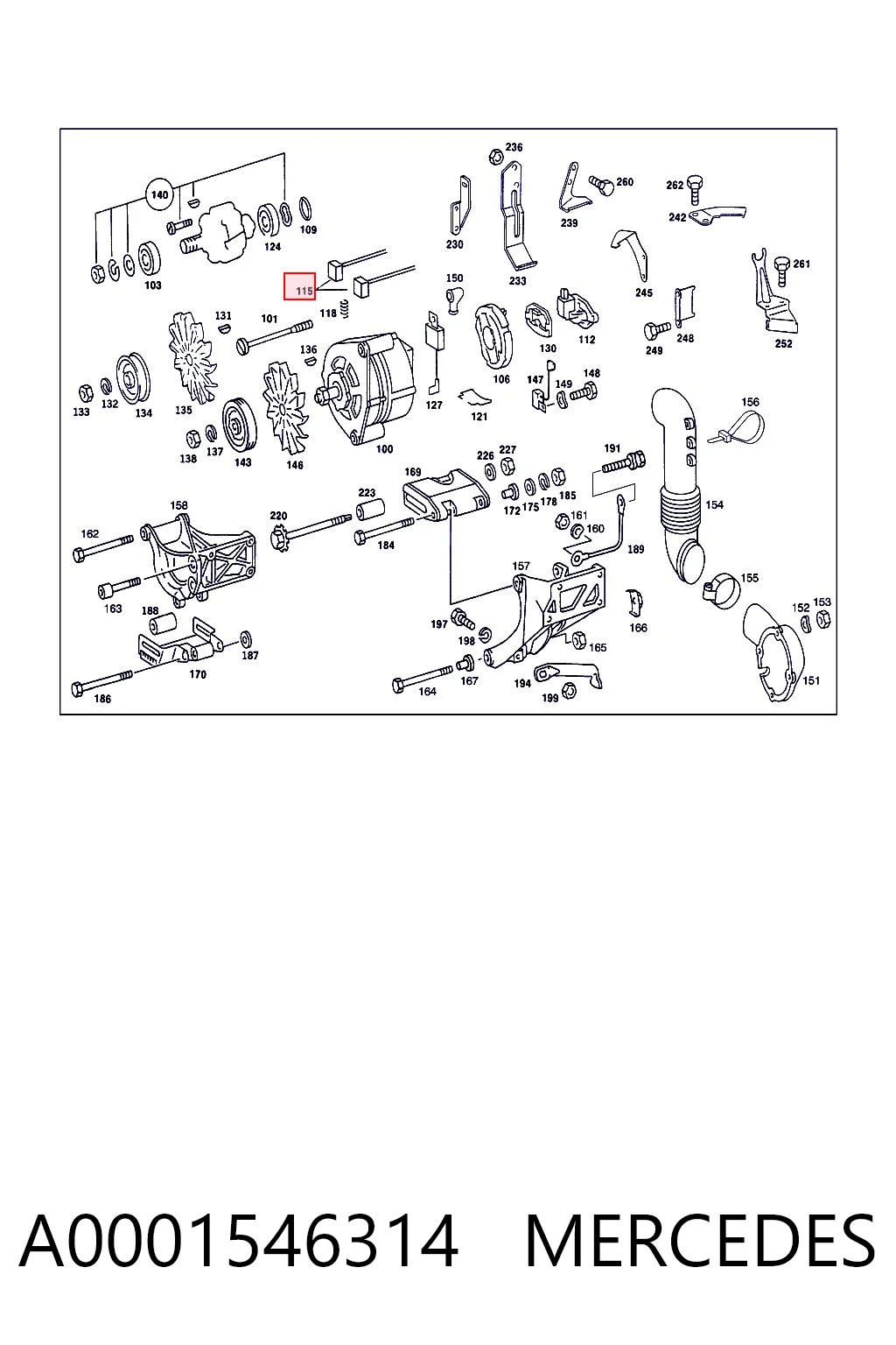 Щетки генератора AMS0027 Magneti Marelli