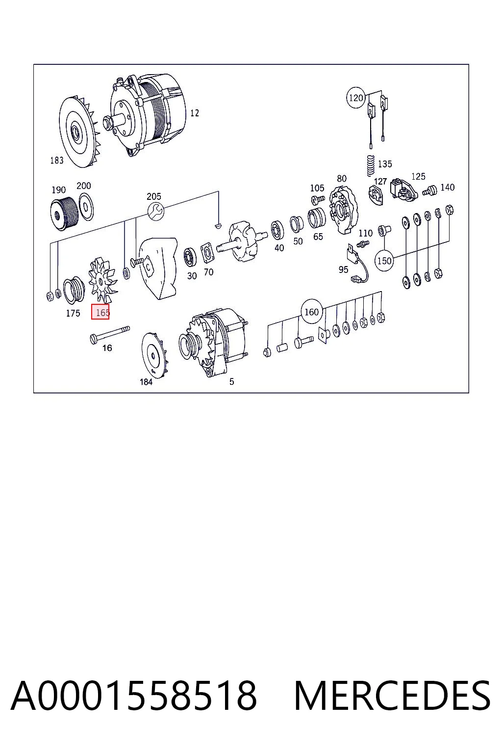 Купить 1126610063 Bosch Крыльчатка генератора