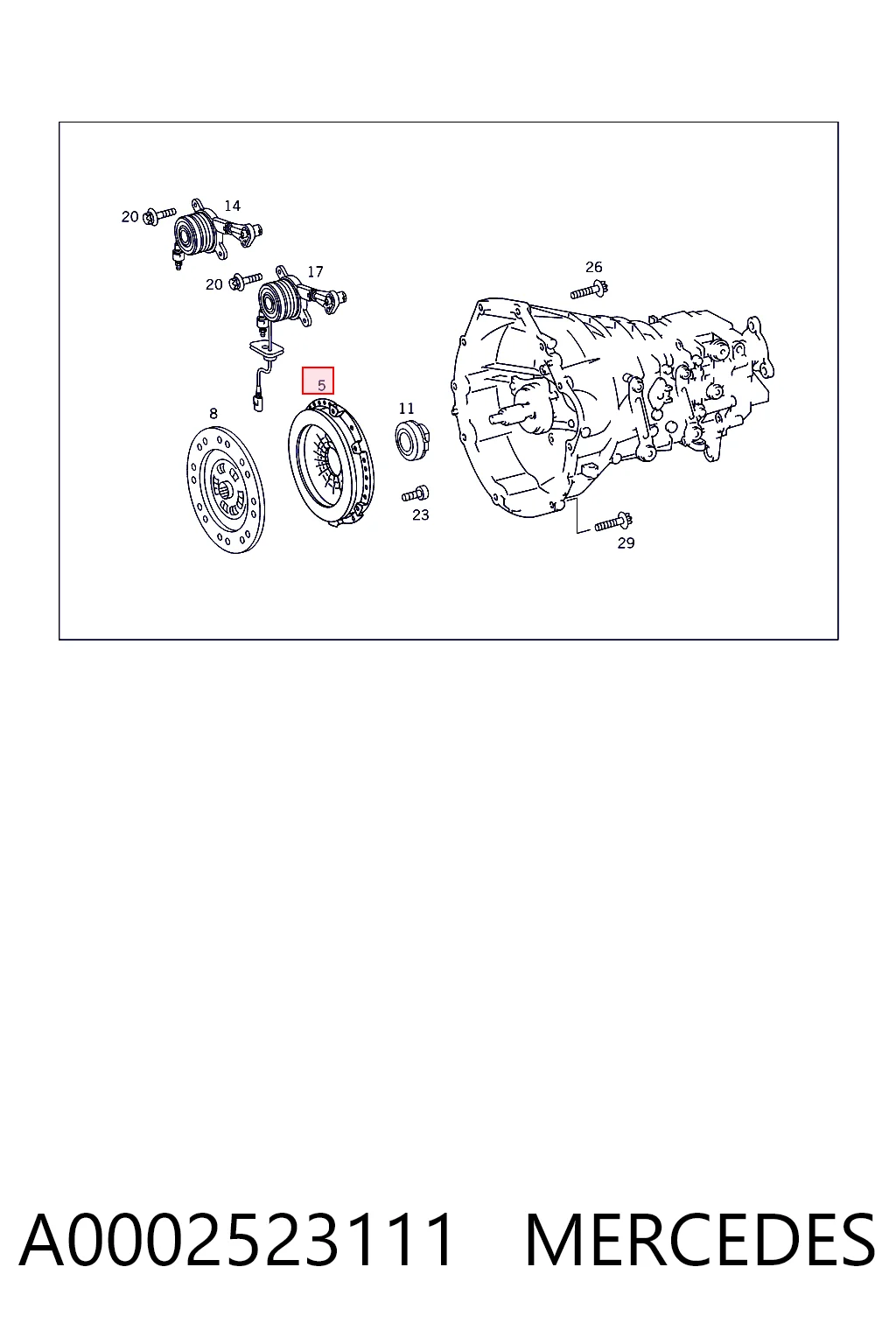 Лепестковая корзина сцепления Mercedes E седан (W210) (1995 - 2002) цена, от 55.25 USD