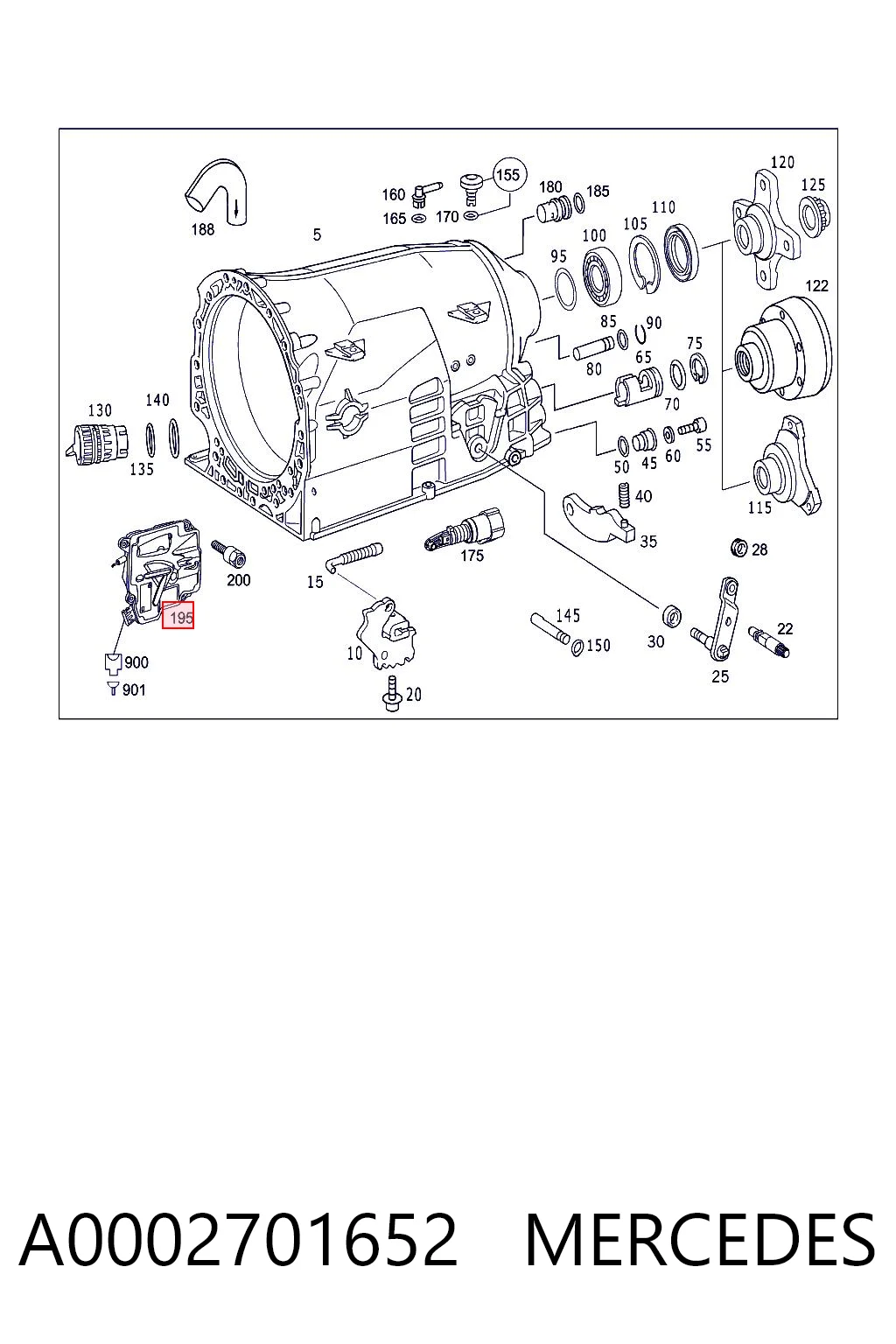 A0002701652 Mercedes Модуль АКПП электронный