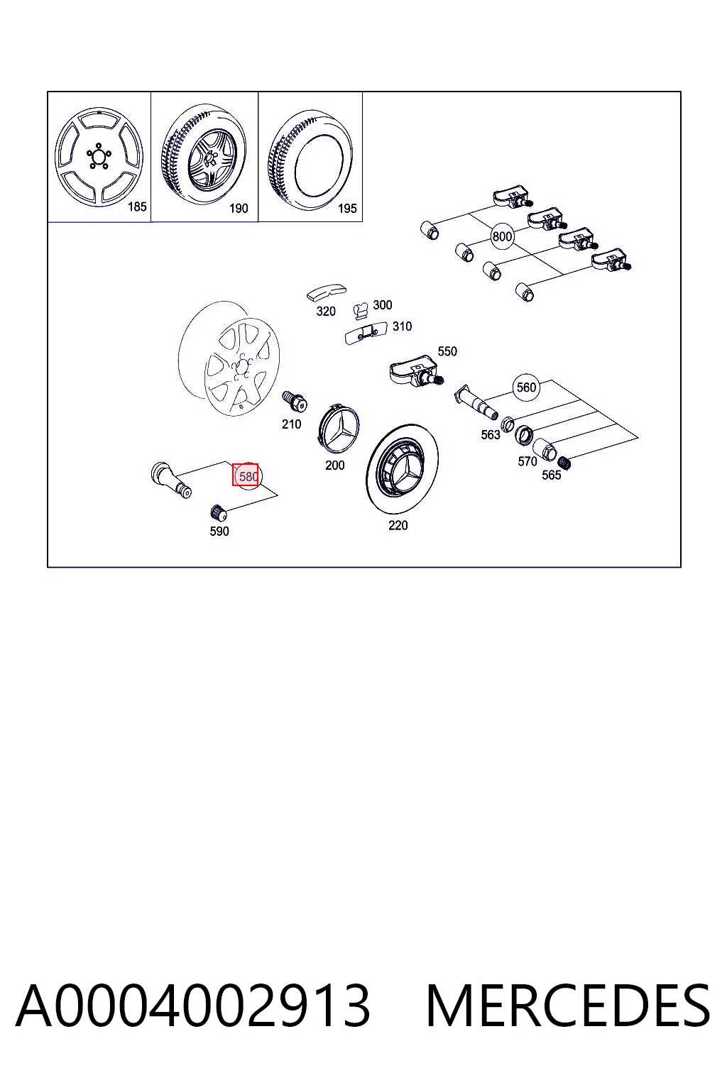 A0004002913 Mercedes