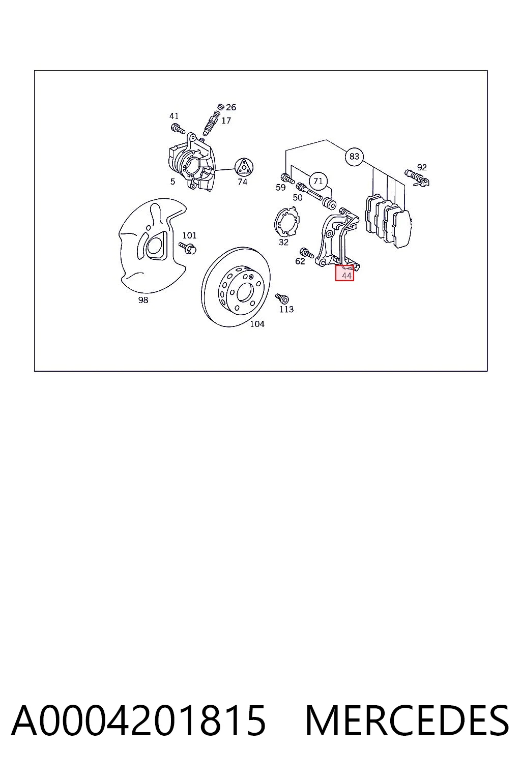 A0004201815 Mercedes
