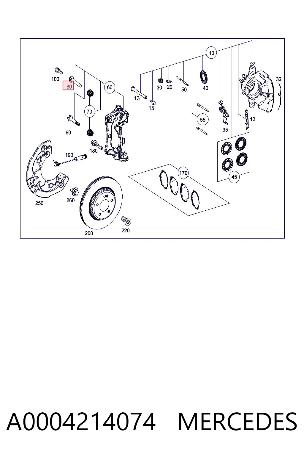 Направляющая суппортов Renault (RVI) 441404CA0A
