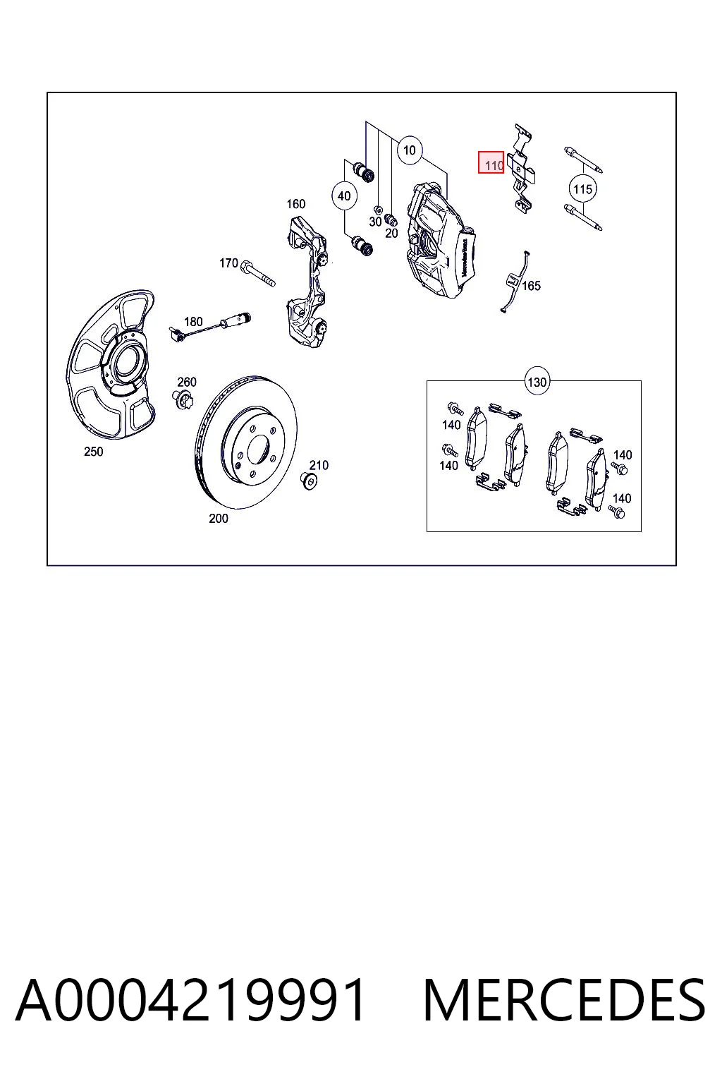 Купить K68203108AA Fiat/Alfa/Lancia Комплект пружинок крепления дисковых колодок передних