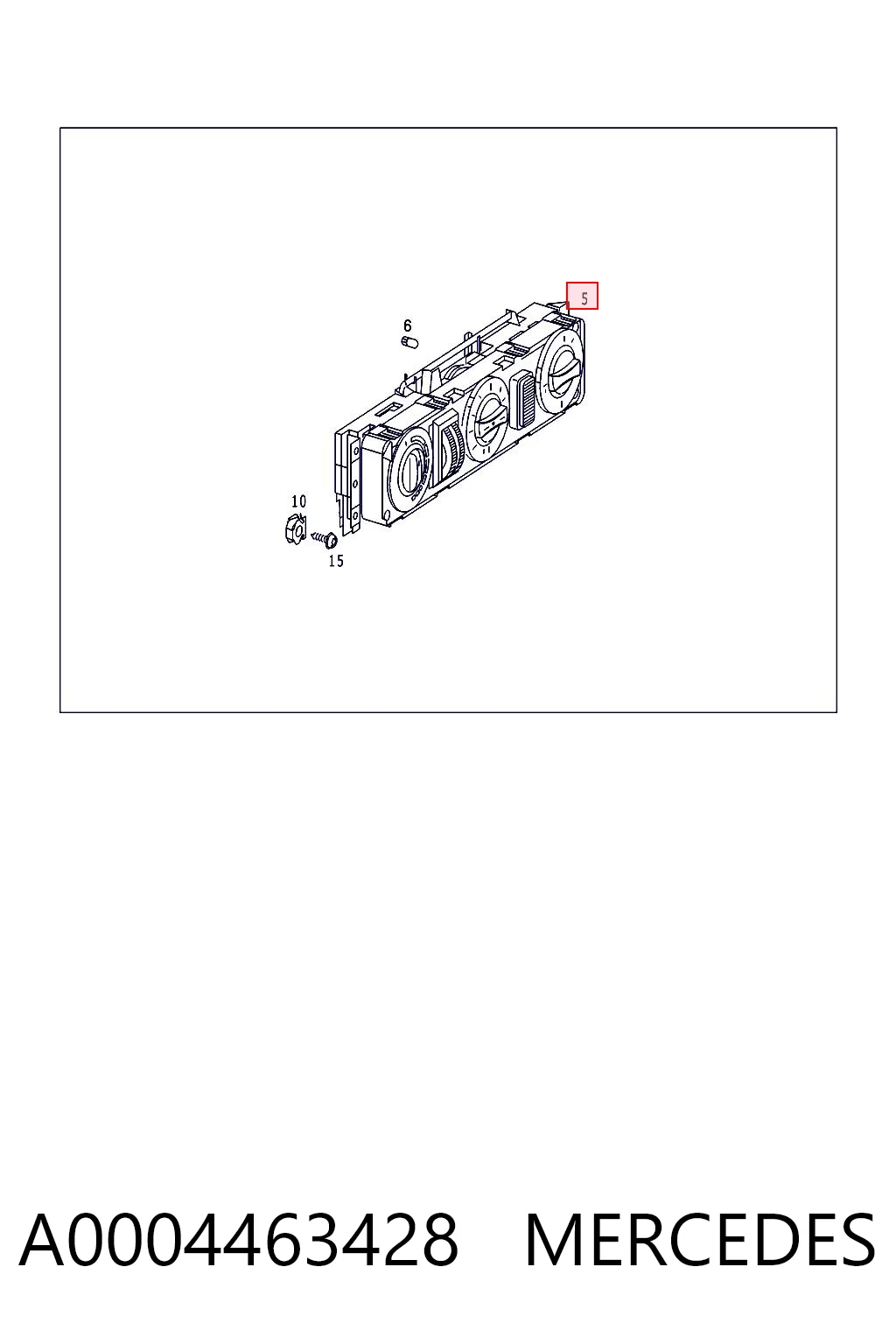 0004461728 Mercedes Механизм управления кондиционером