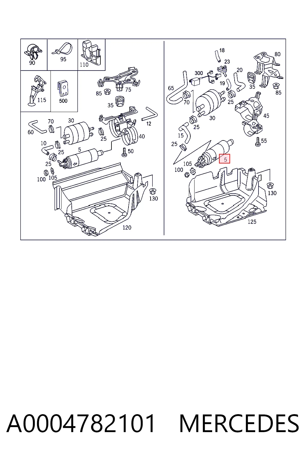 Магистральный бензонасос MAM00124 Magneti Marelli