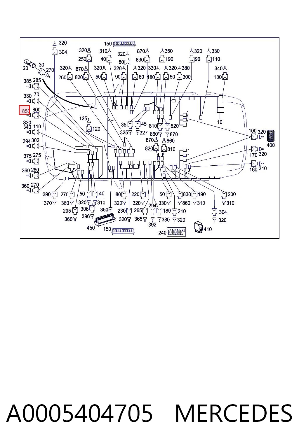 A0005404705 Mercedes