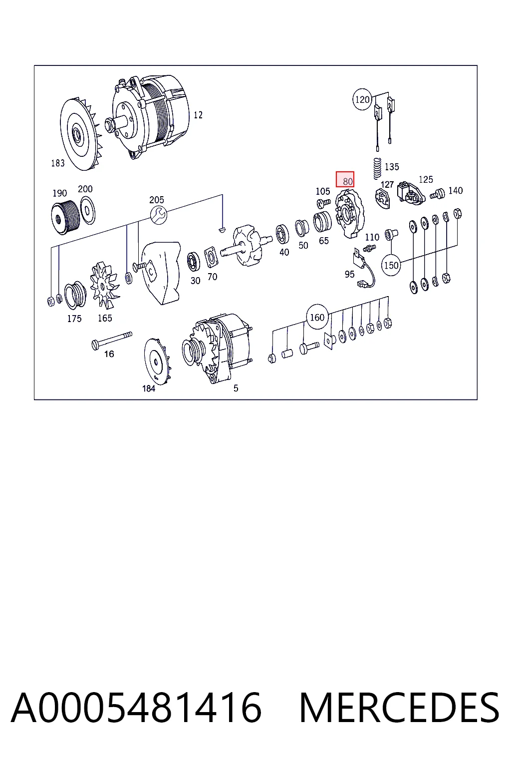  Диодный мост Mercedes Benz Truck TRUCK ACTROS 