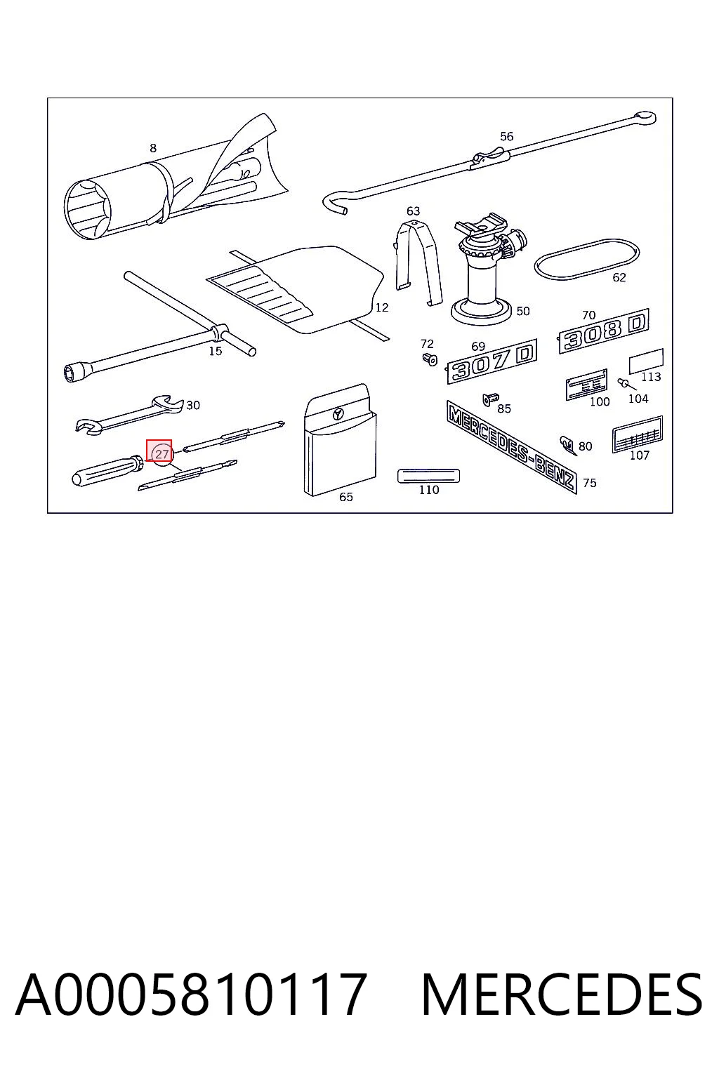A0005810117 Mercedes