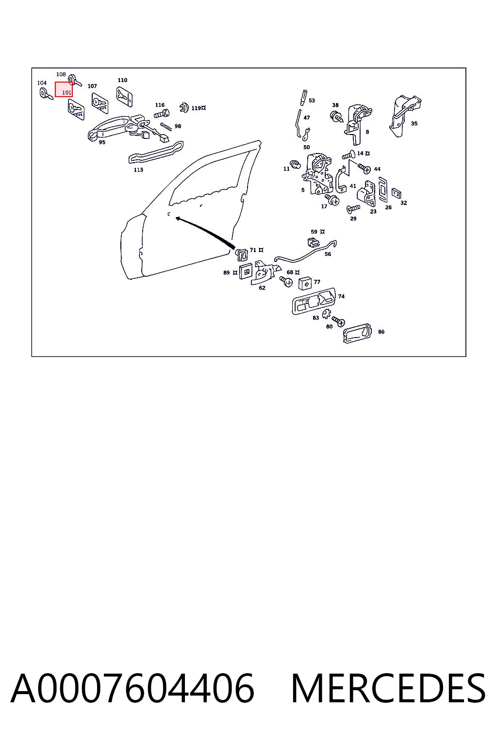 A0007604406 Mercedes