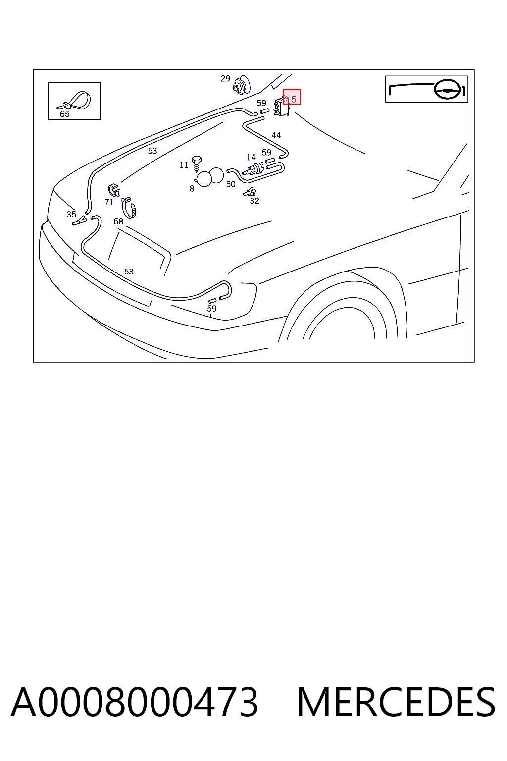 0008000773 Mercedes 