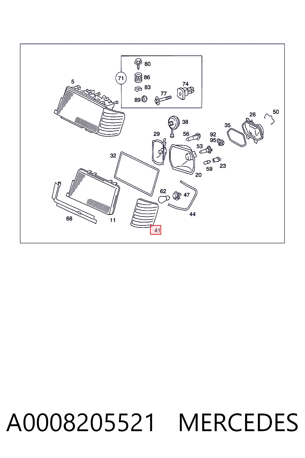 A0008205521 Mercedes