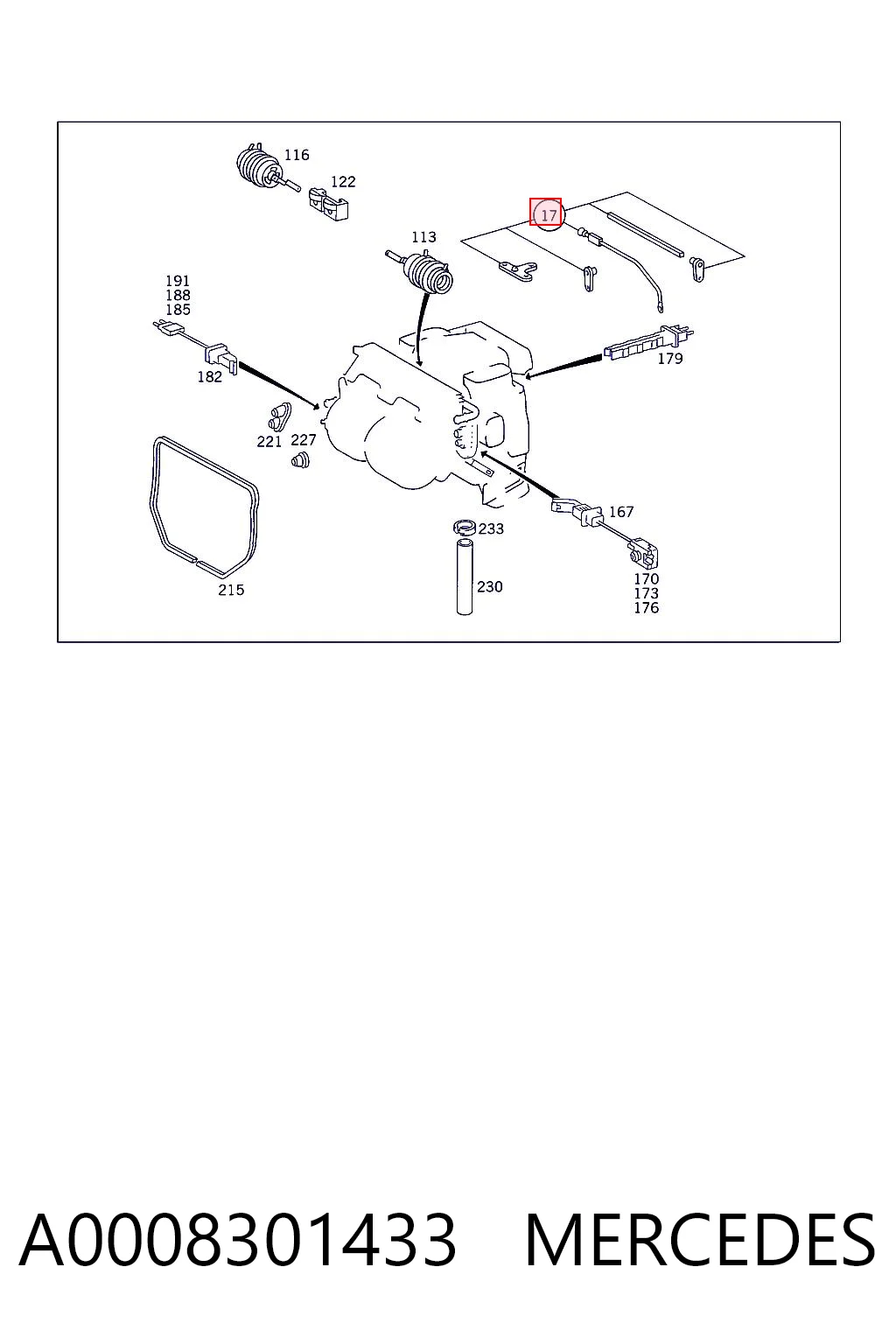 A0008301433 Mercedes