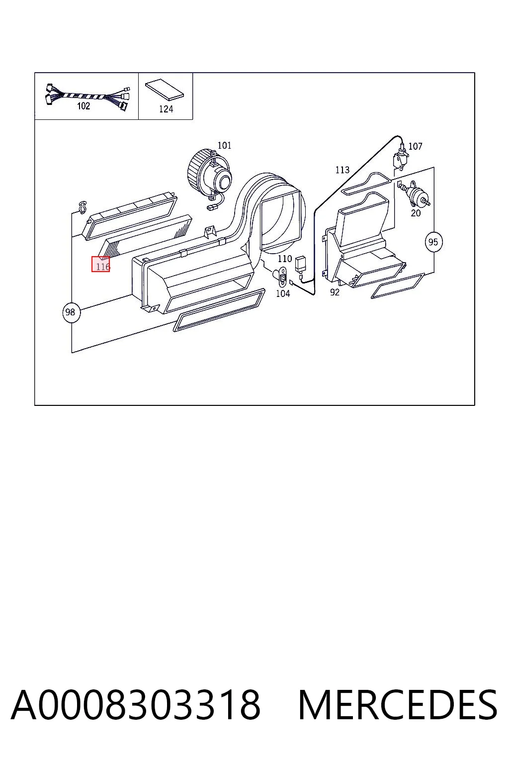 A0008303318 Mercedes