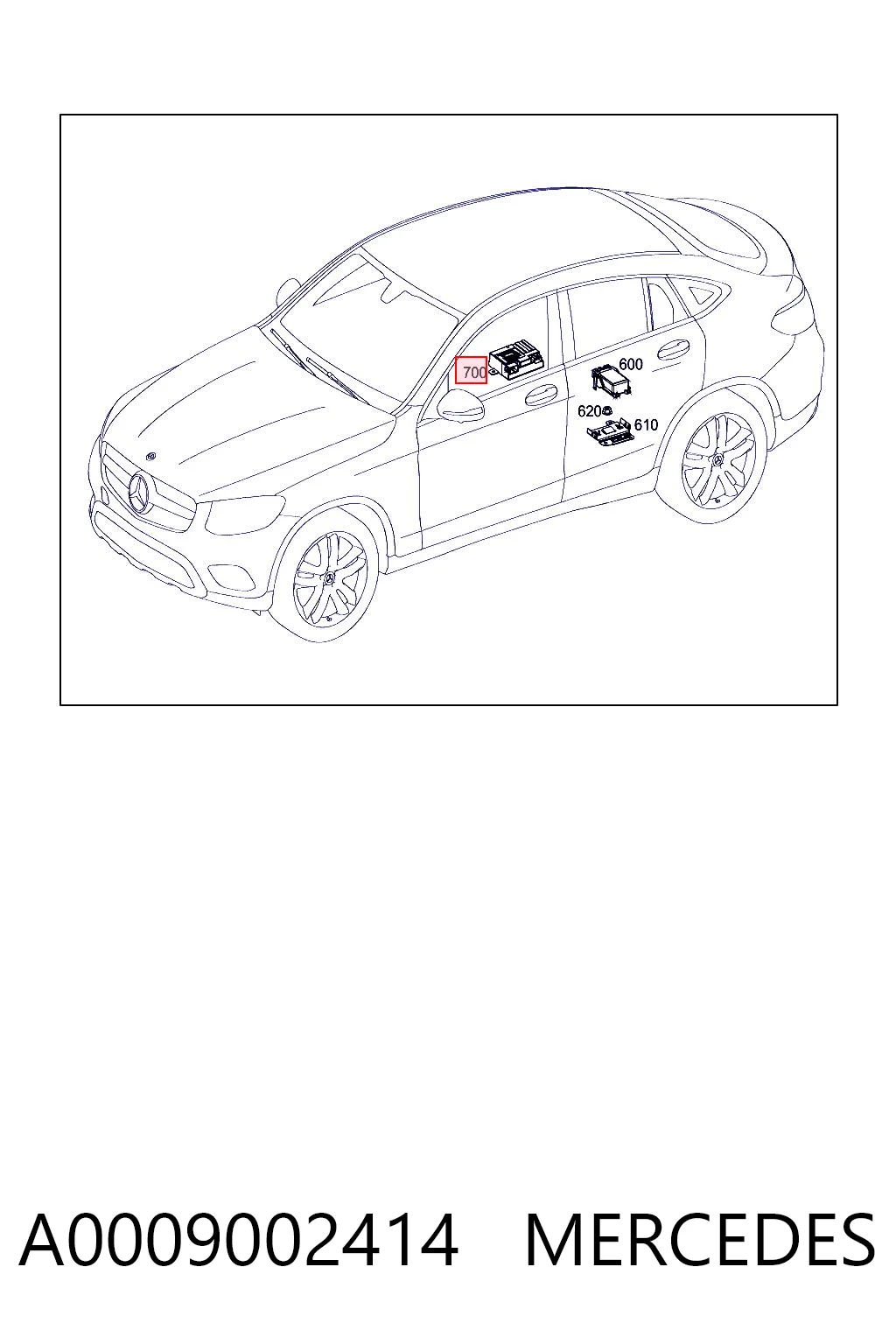 A0009002414 Mercedes ЭБУ топливного насоса