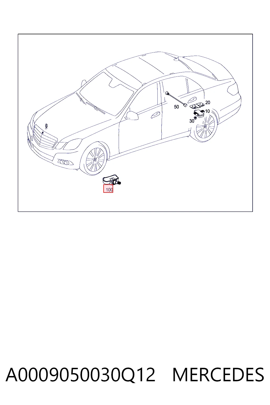 A0009050030Q12 Mercedes Манометр воздушный