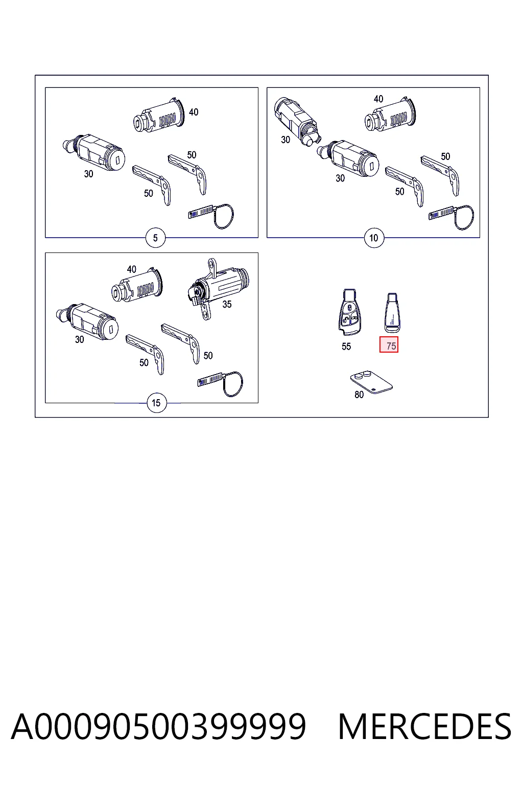 A00090500399999 Mercedes
