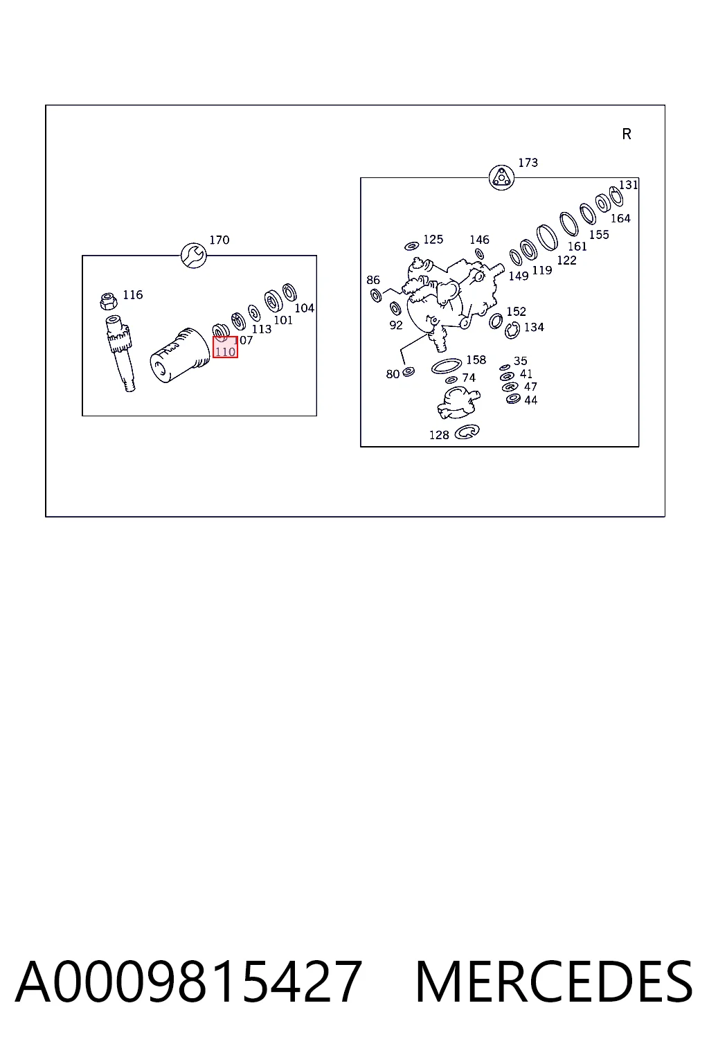 A0009815427 Mercedes