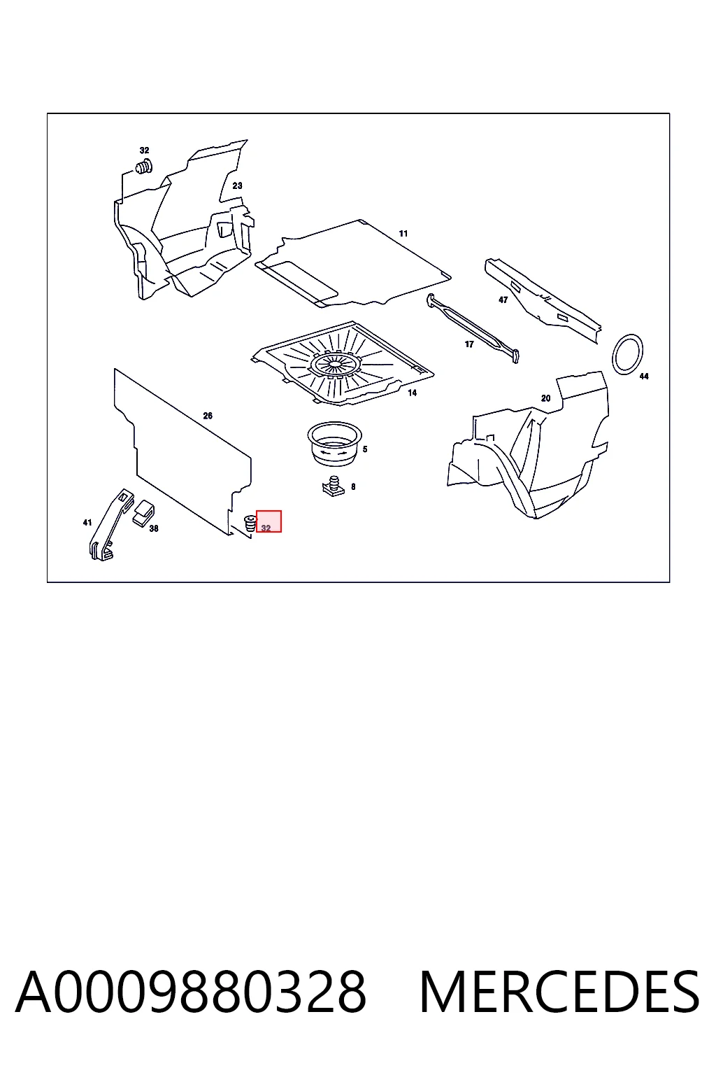 Пистон-клип крепления брызговика Hmpx CNRW702846S300