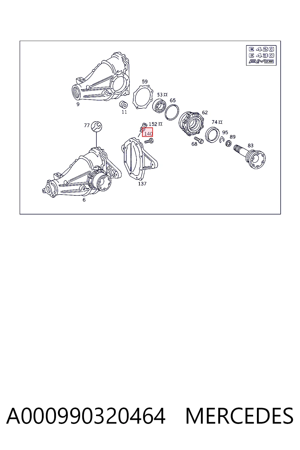 Купить A910143010009 Mercedes 