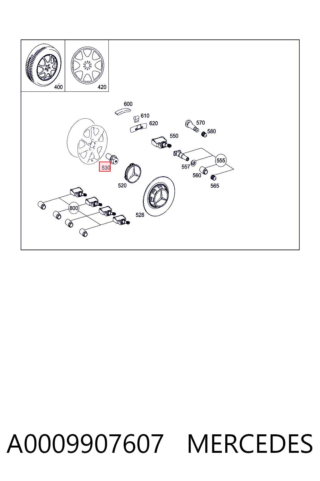 Болты колесные на Mercedes E  S213