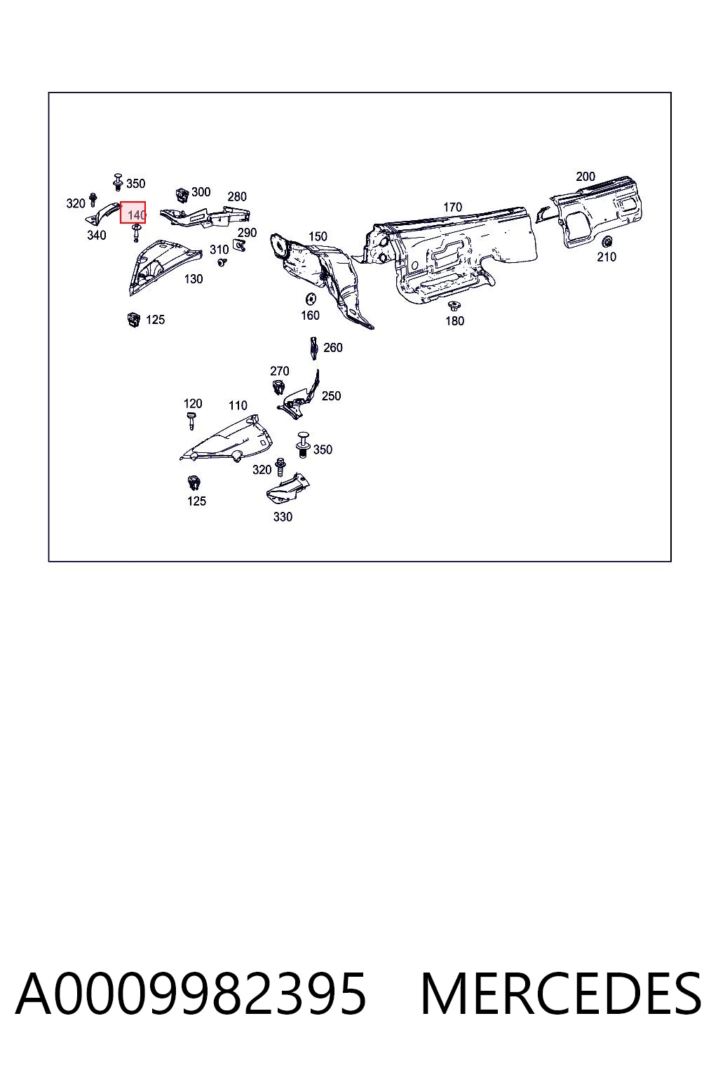 A0009982395 Mercedes Пружина передней подвески