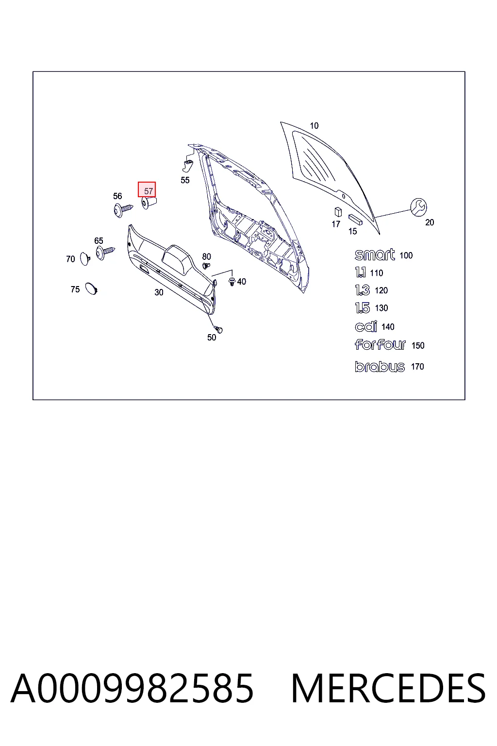 A0009982585 Mercedes
