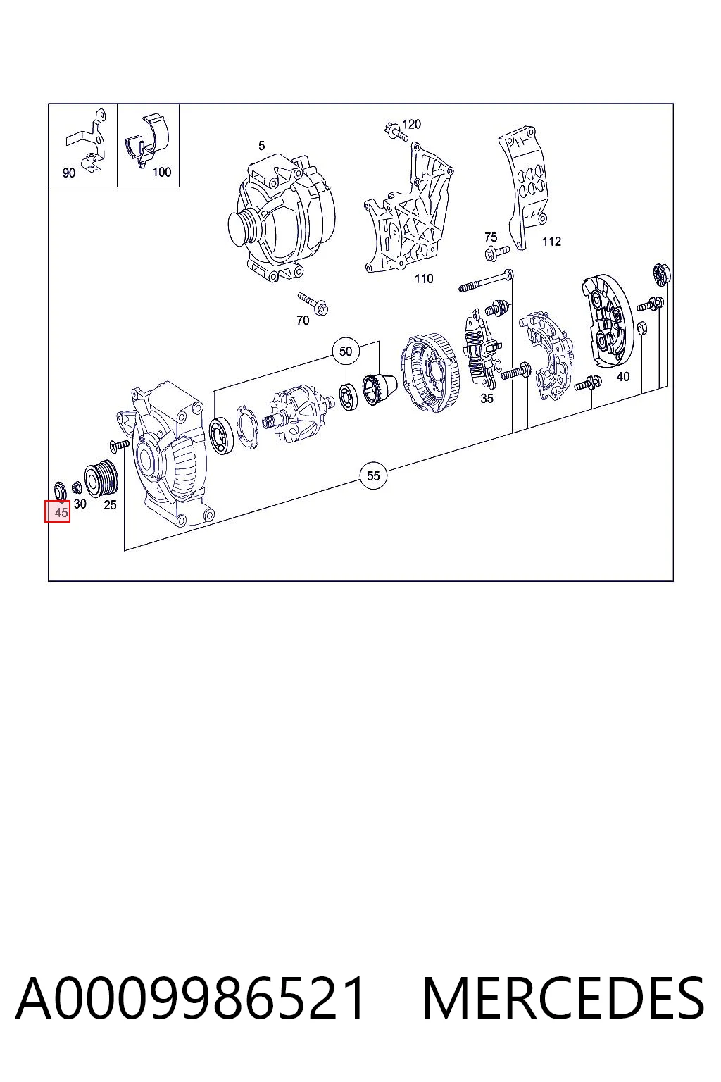 Крышка шкива генератора F00M148611 Bosch