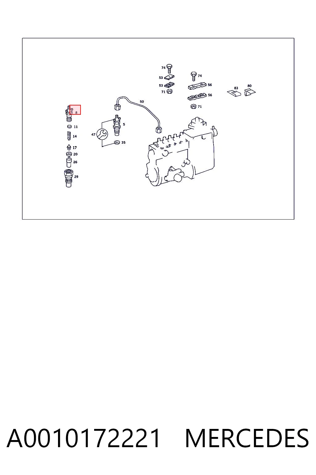 A0010172221 Mercedes
