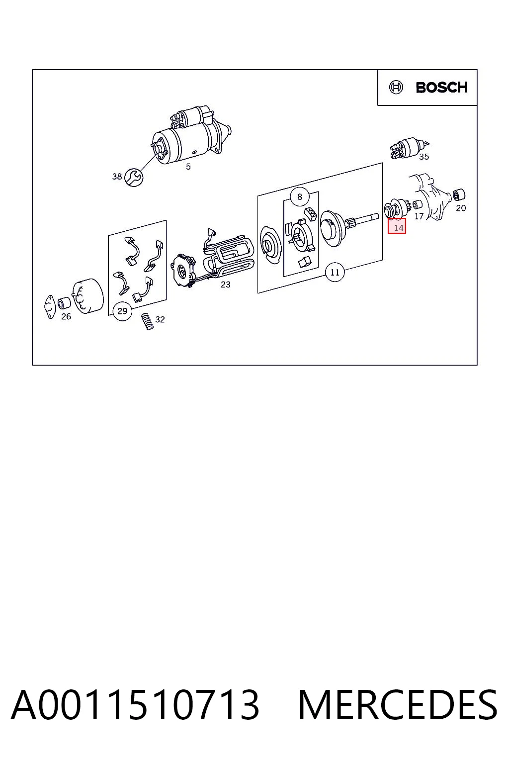 9002336213 Bosch Привод стартера