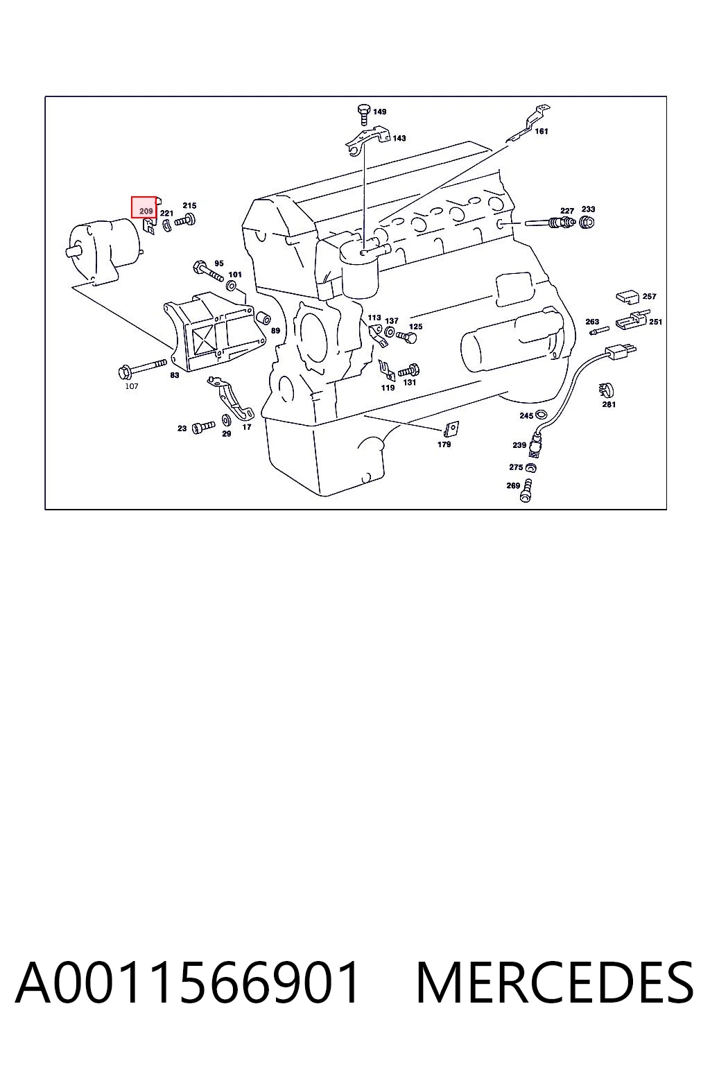 A0011566901 Mercedes