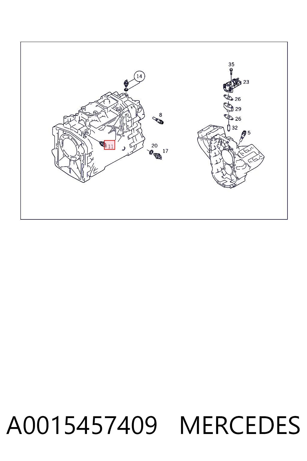 0501313916 ZF Parts Датчик включения фонарей заднего хода