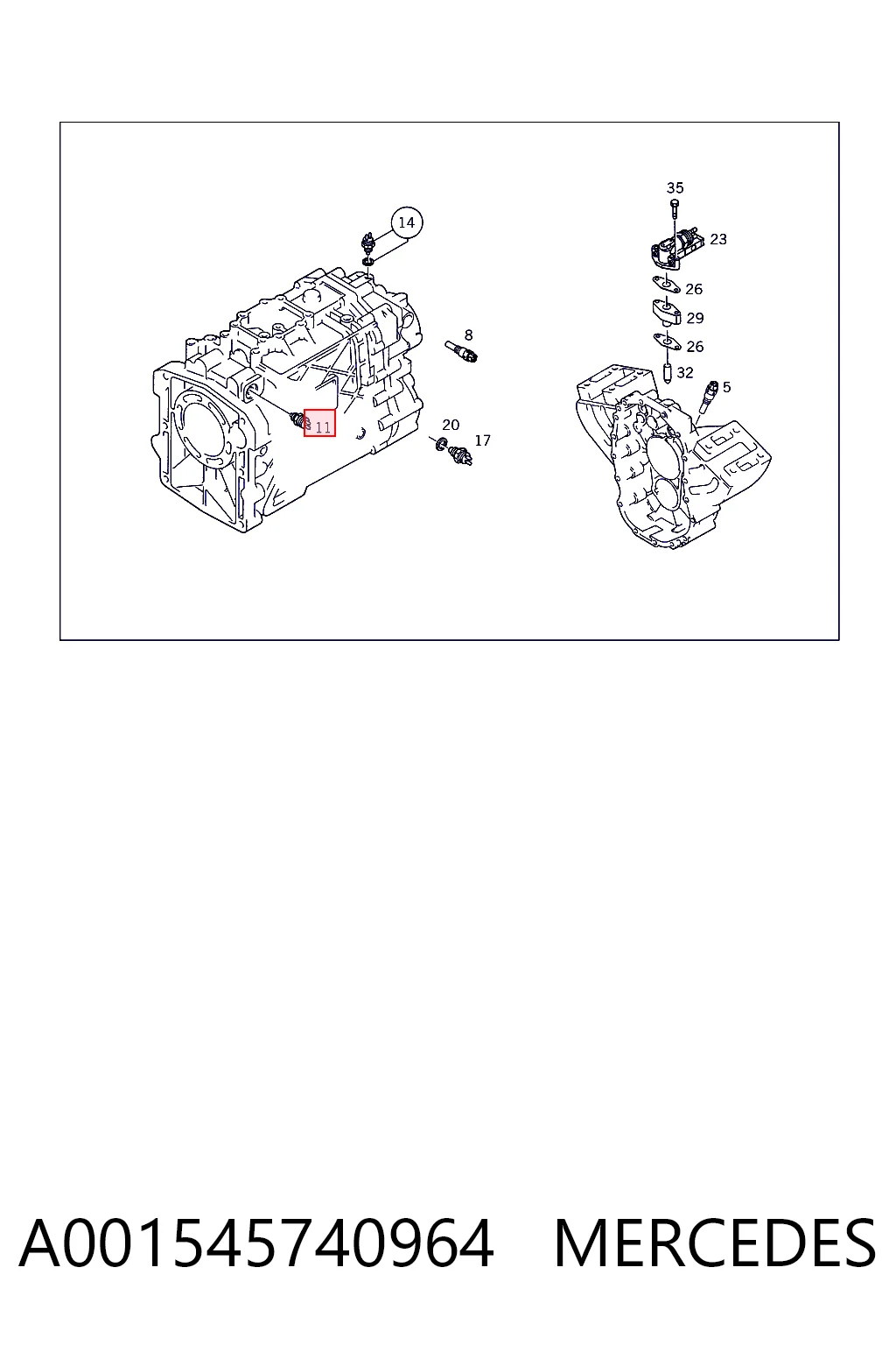 Датчик фонарей заднего хода ZF Parts 0501313916