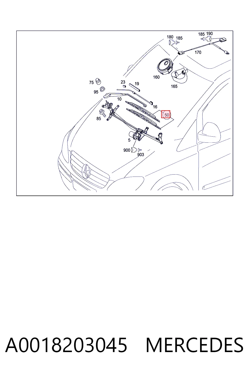 A0018203045 Mercedes