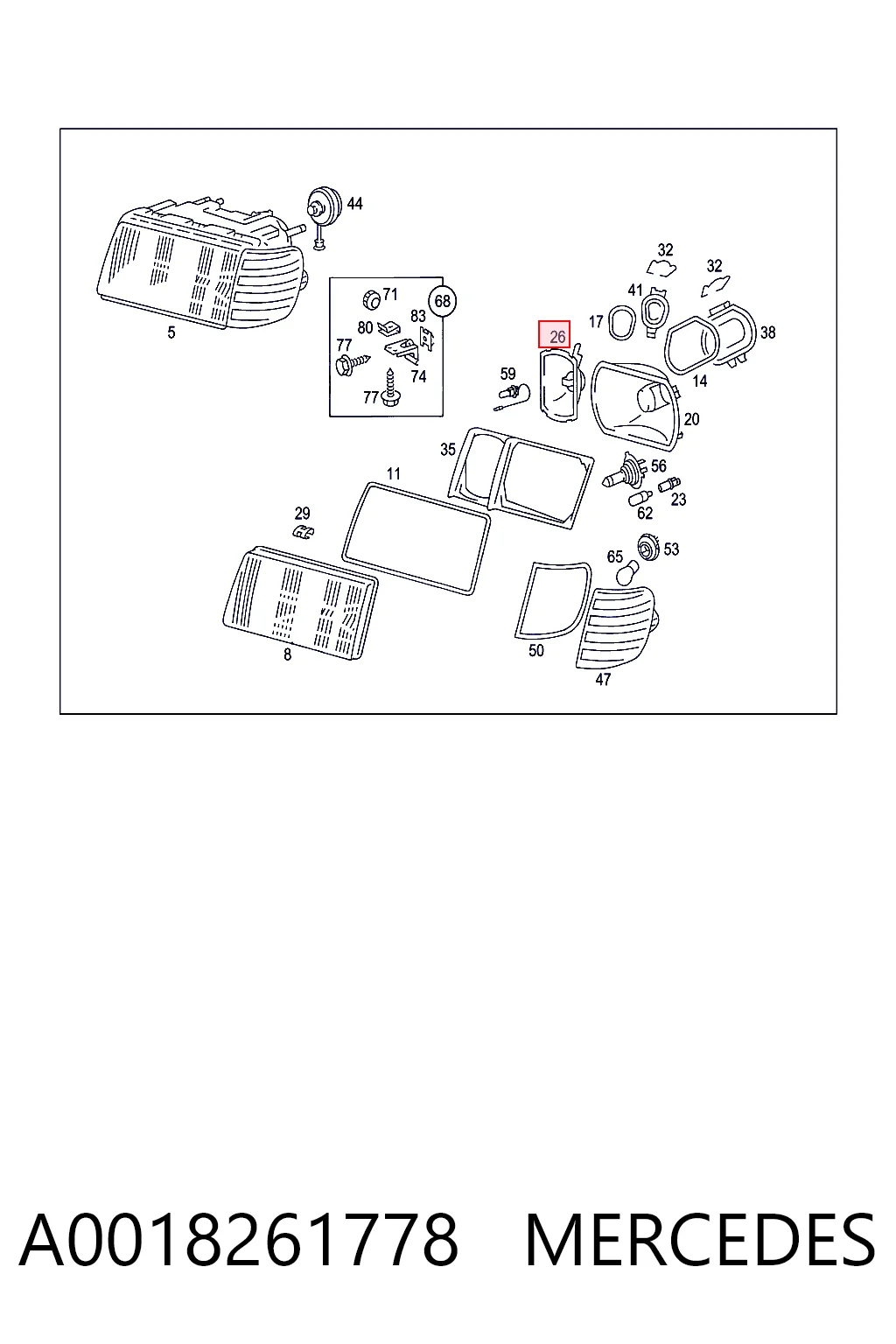 A0018261778 Mercedes