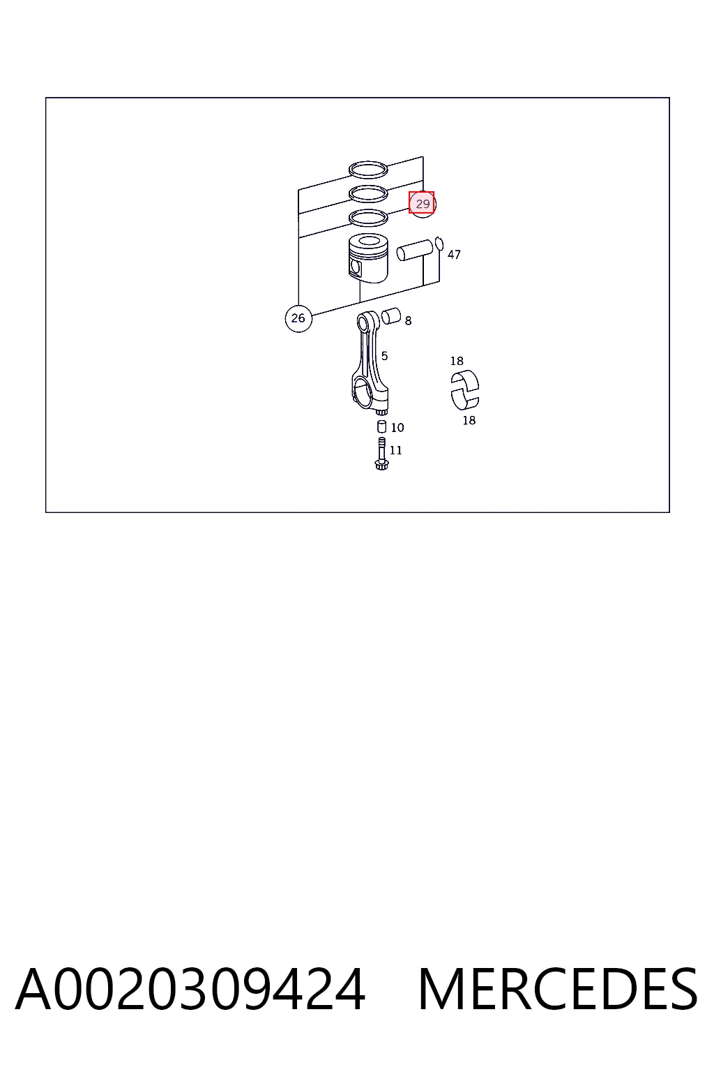 A0020309424 Mercedes