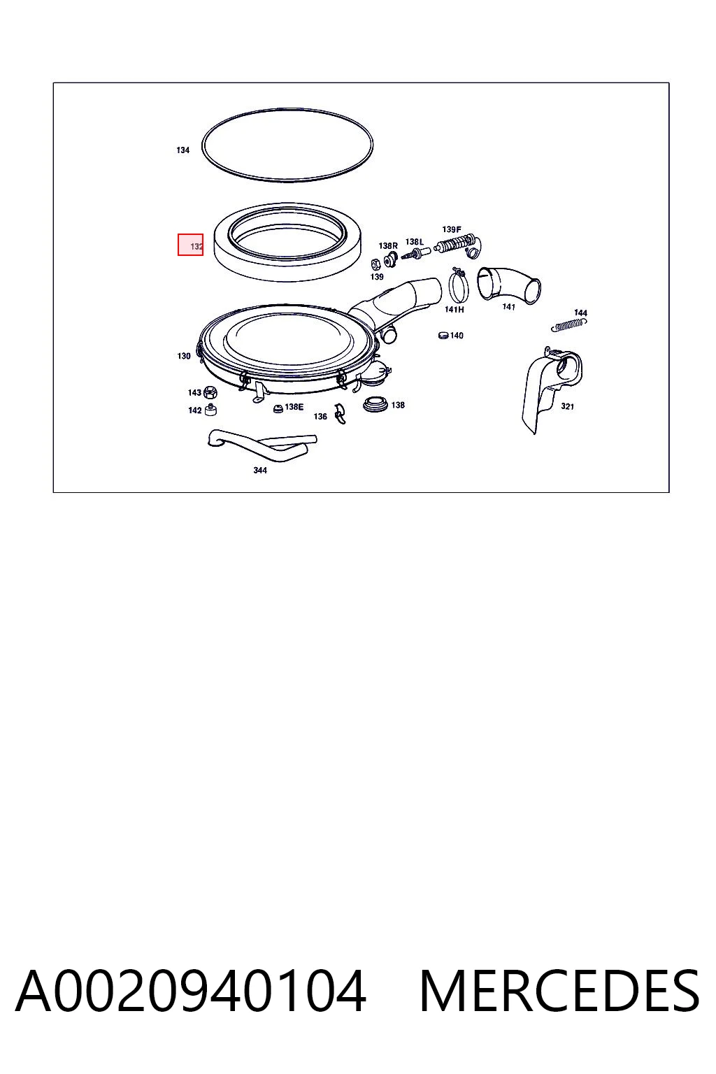 Фильтр воздушный Ford 5017851