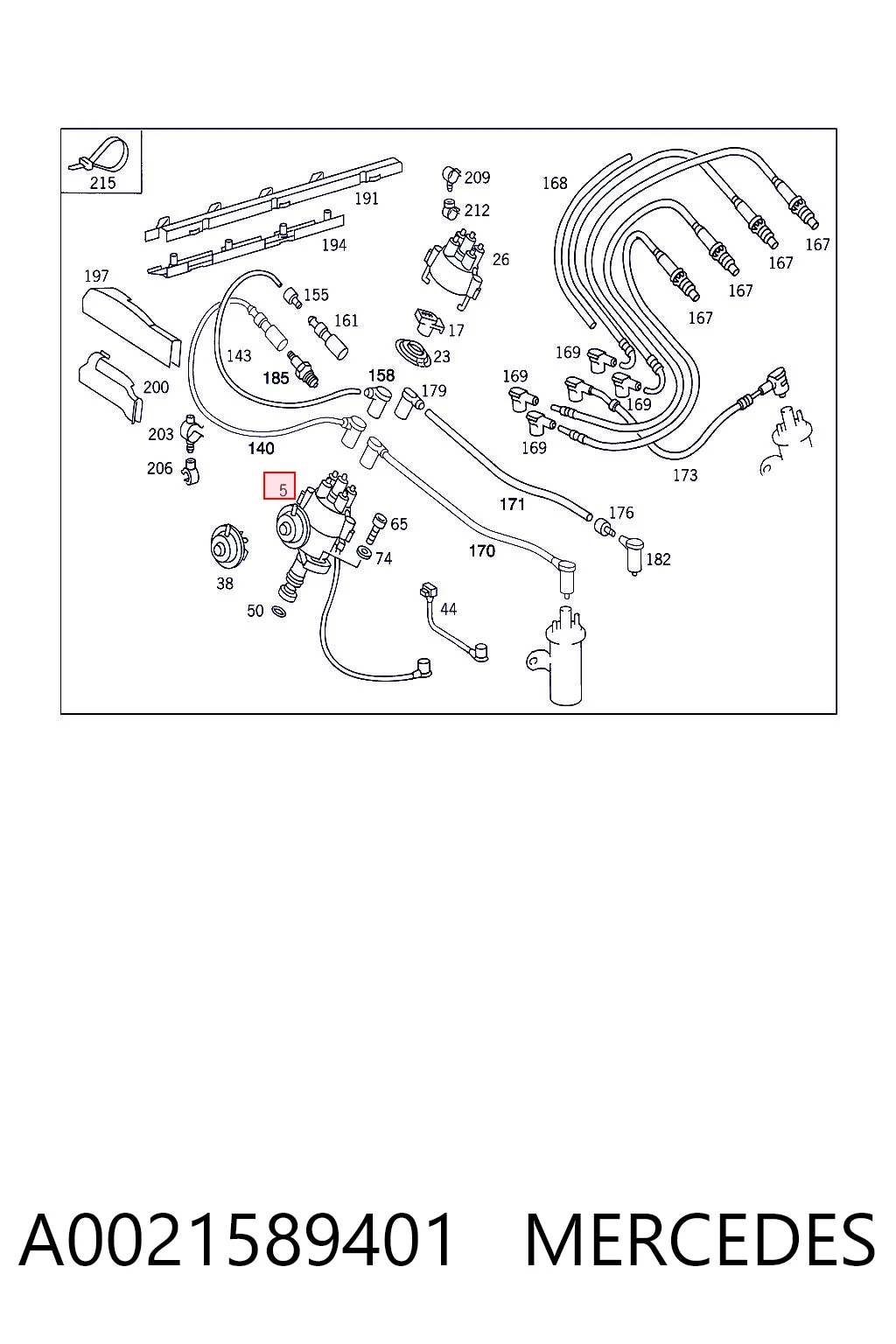 A0021589401 Mercedes