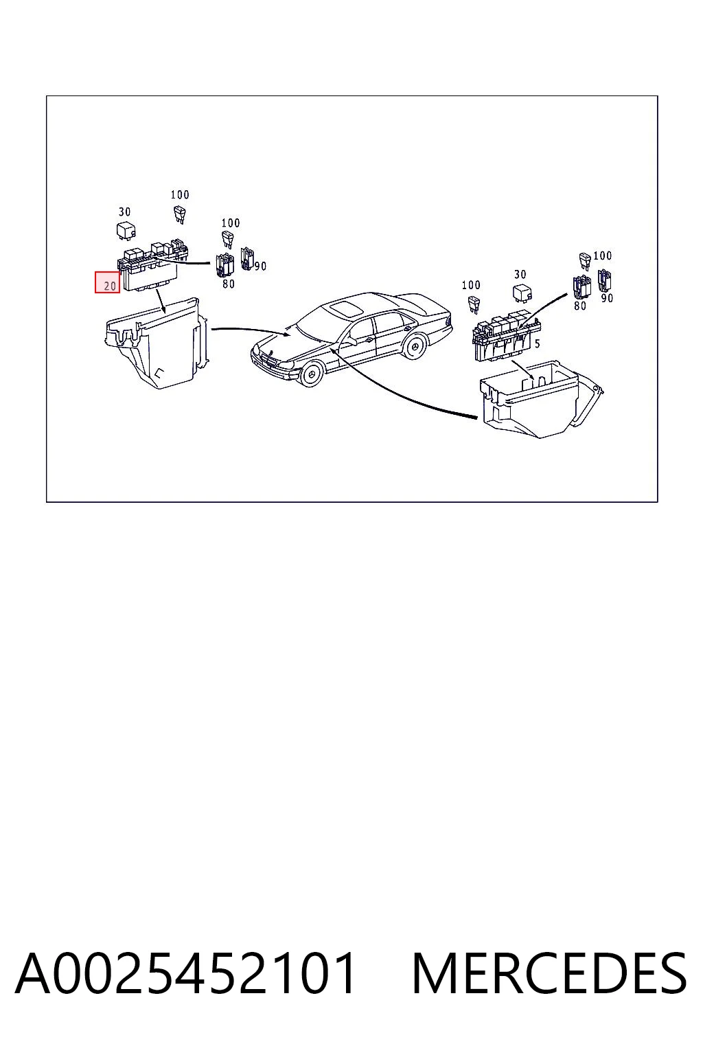 A0025452101 Mercedes