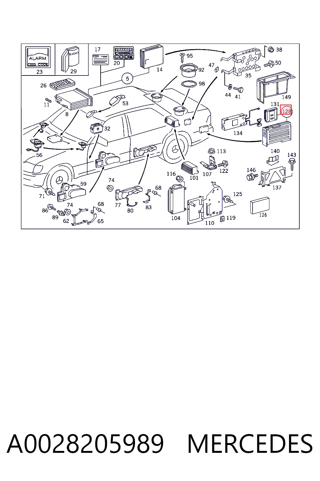 Mercedes A002820598990