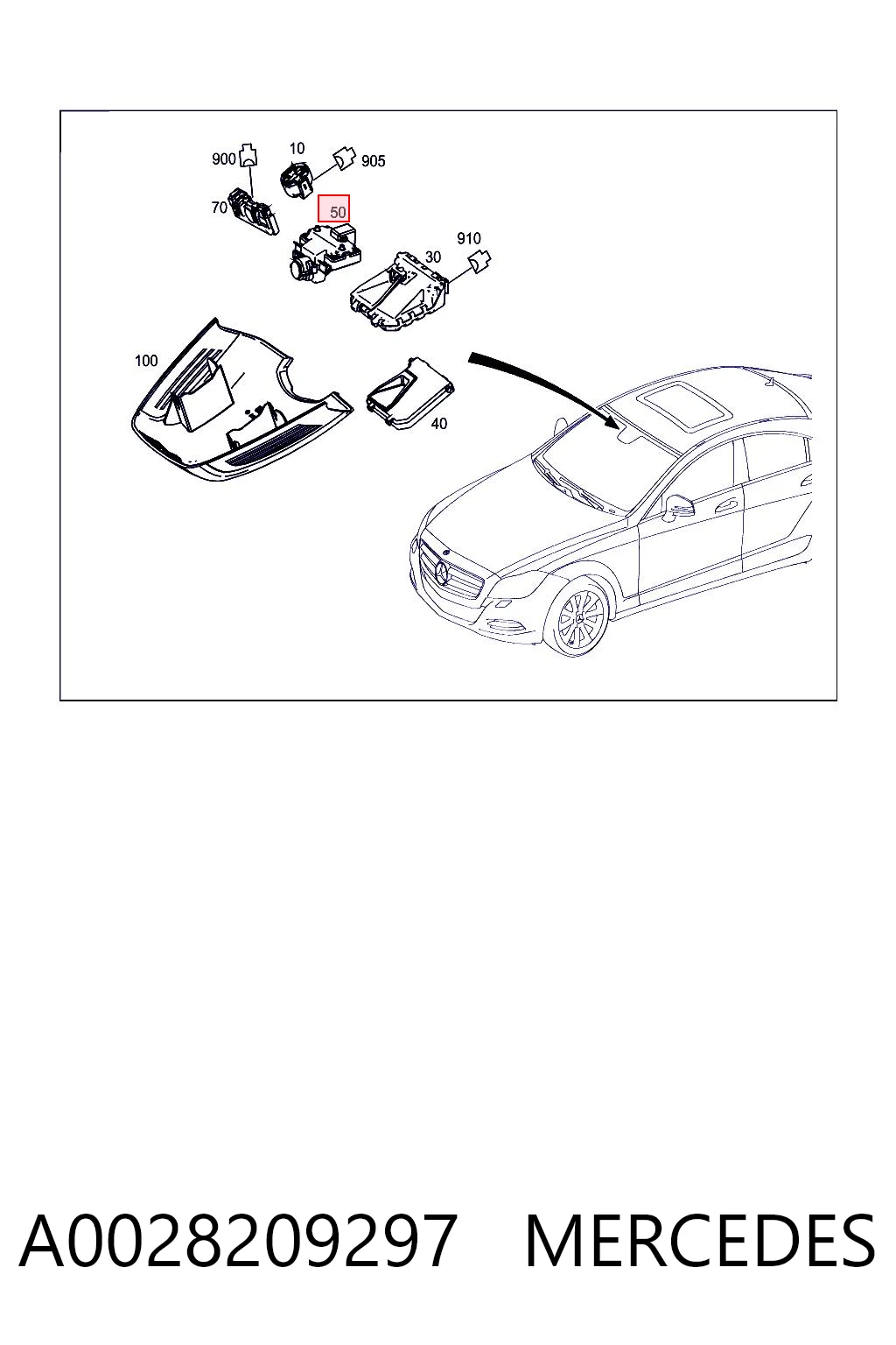 A0028209297 Mercedes 