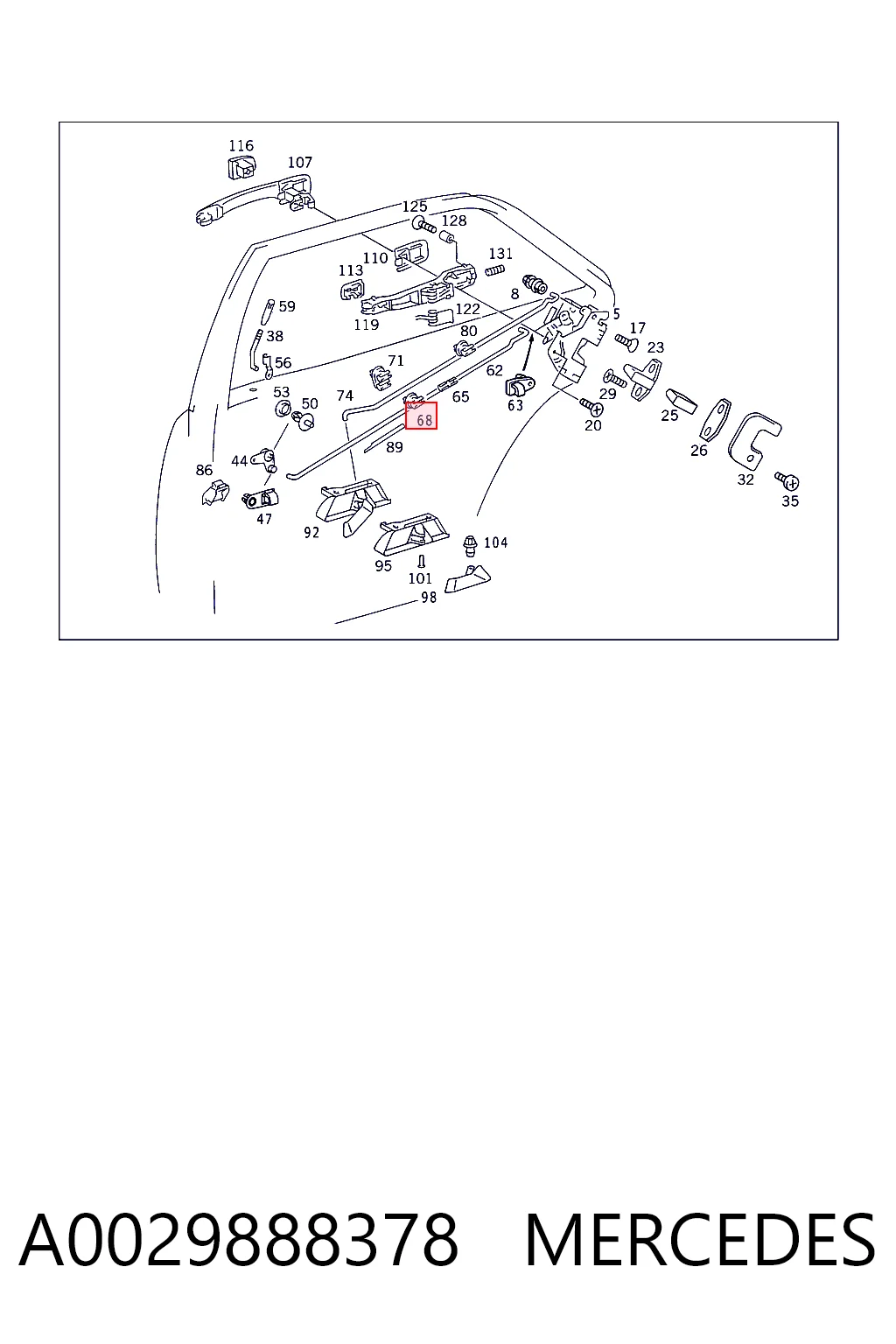 A0029888378 Mercedes
