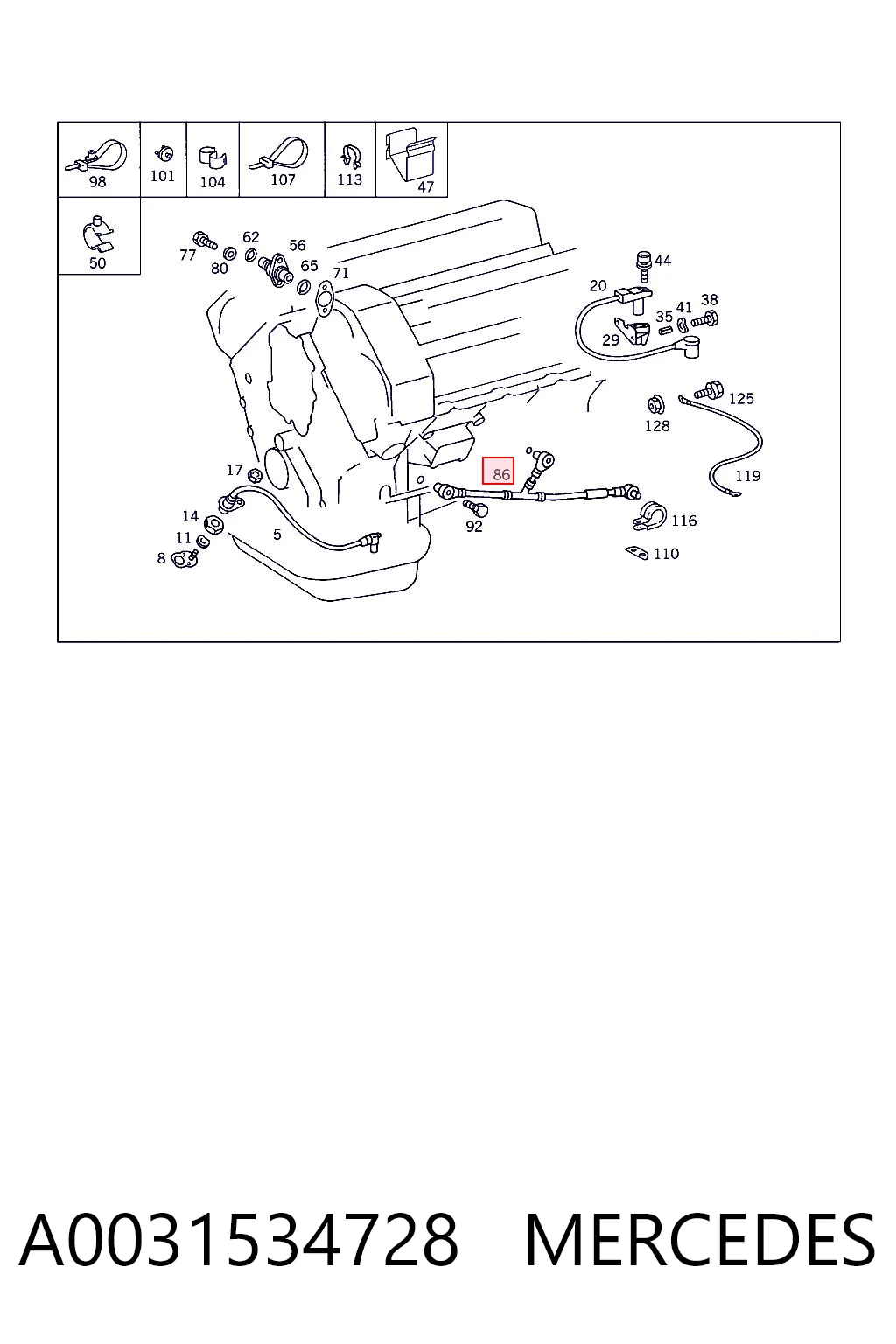 A0031534728 Mercedes